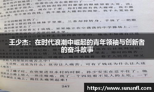 王少杰：在时代浪潮中崛起的青年领袖与创新者的奋斗故事